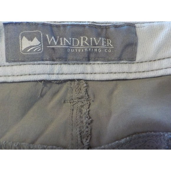 Wind River Outfitters Belted Hiking Trail 7 Pkt Shorts Taupe Mens - Picture 3 of 5